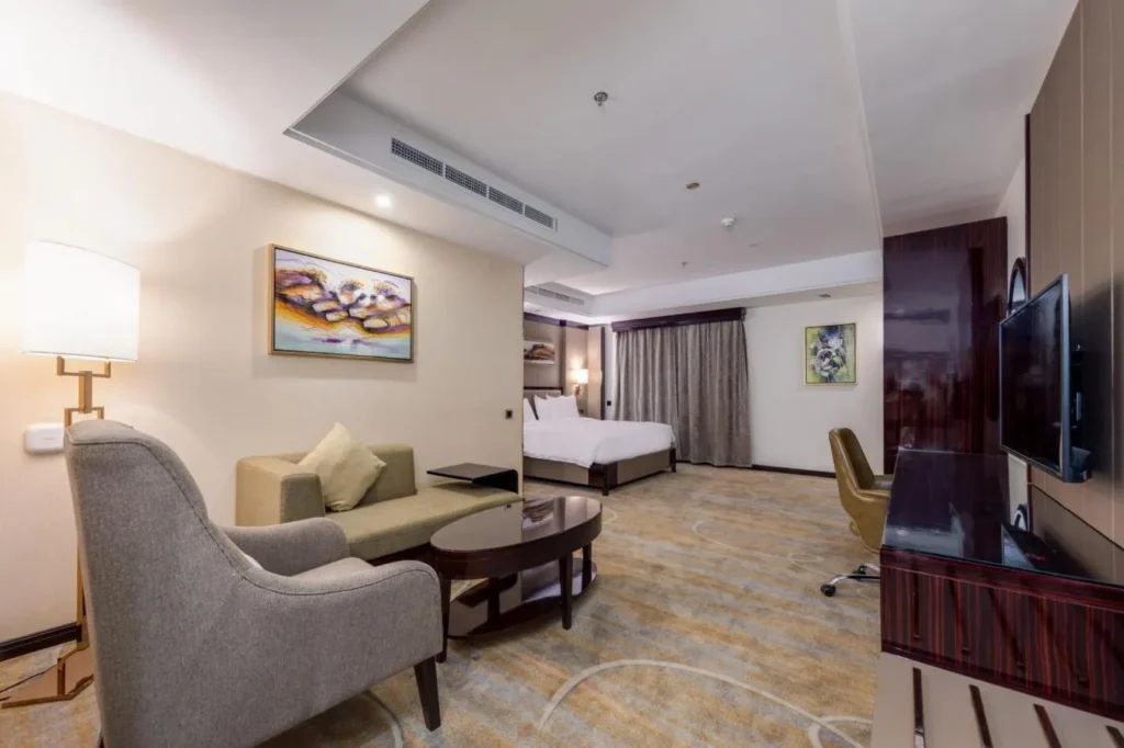 Suite lounge and bedroom