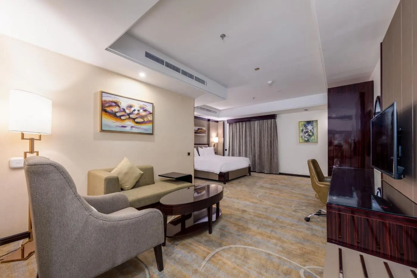 Suite lounge and bedroom